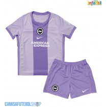 Camisa de time de futebol Brighton Replicas 2º Equipamento Infantil 2025-26 Manga Curta (+ Calças curtas)